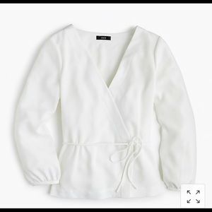 J Crew faux wrap top